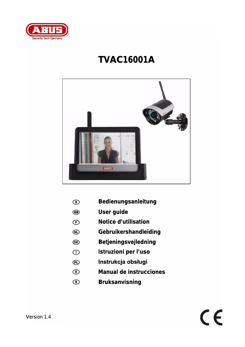 Page n°1 - Manuel utilisateur Abus TVAC16001A