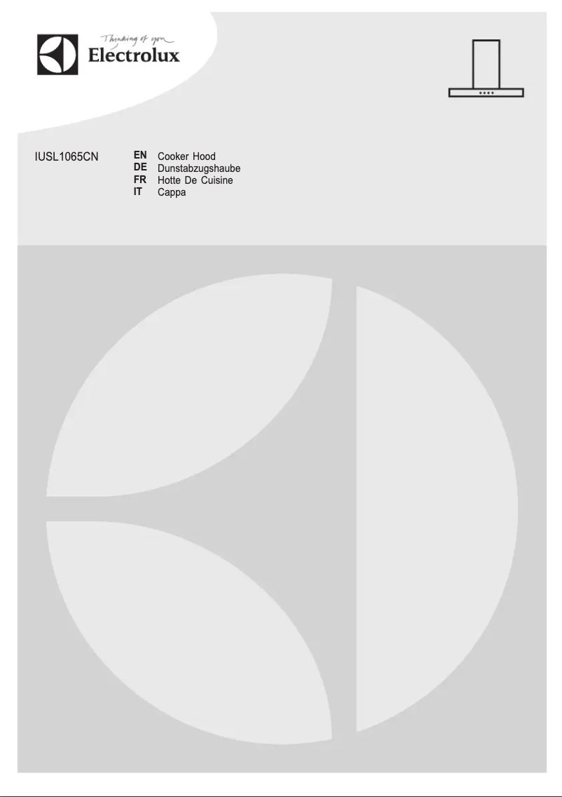 Page 1 de la notice Manuel utilisateur Electrolux IUSL1065CN