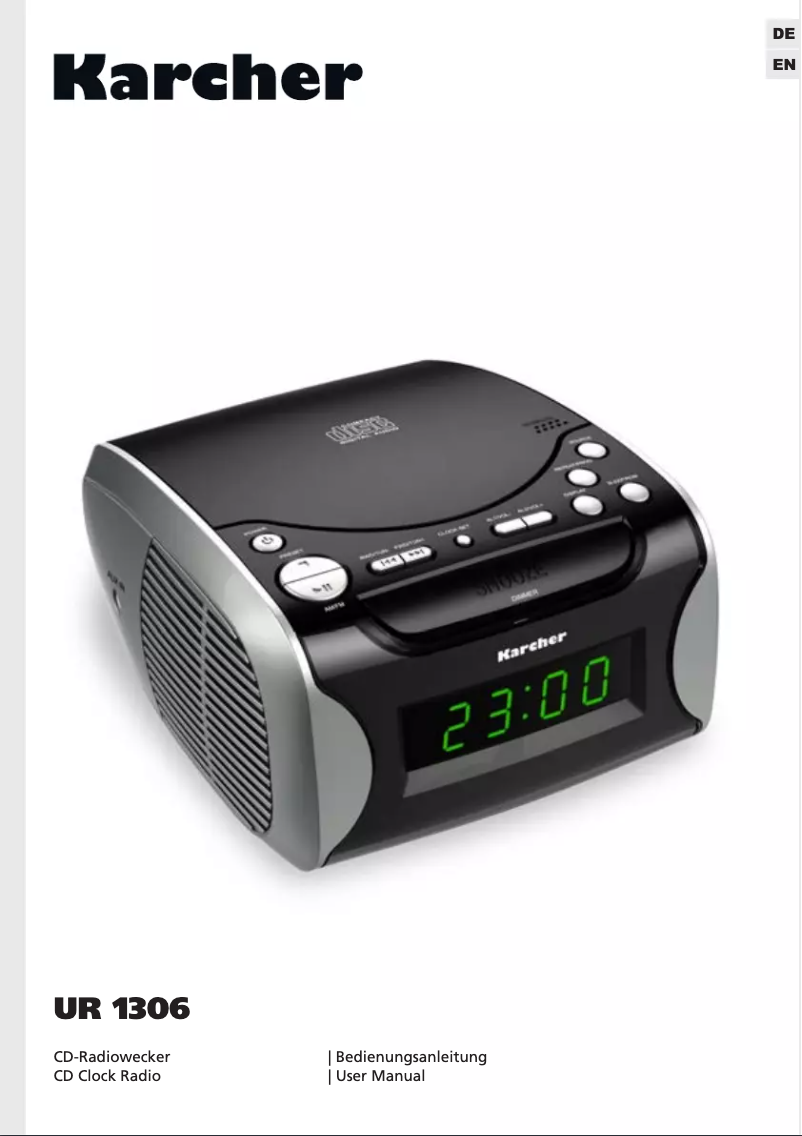 Page 1 de la notice Manuel utilisateur Karcher Audio UR 1306