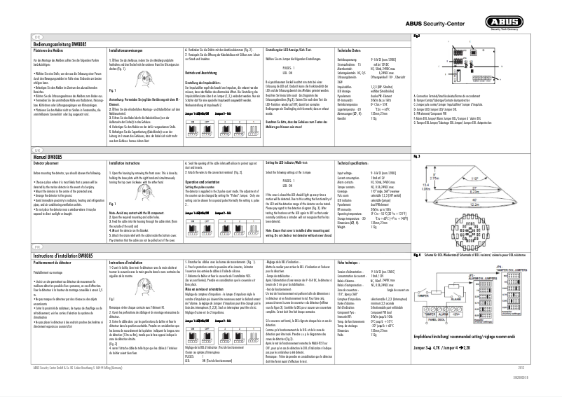 Page n°1 - Mode d'emploi Abus Xevox 360° BW8085