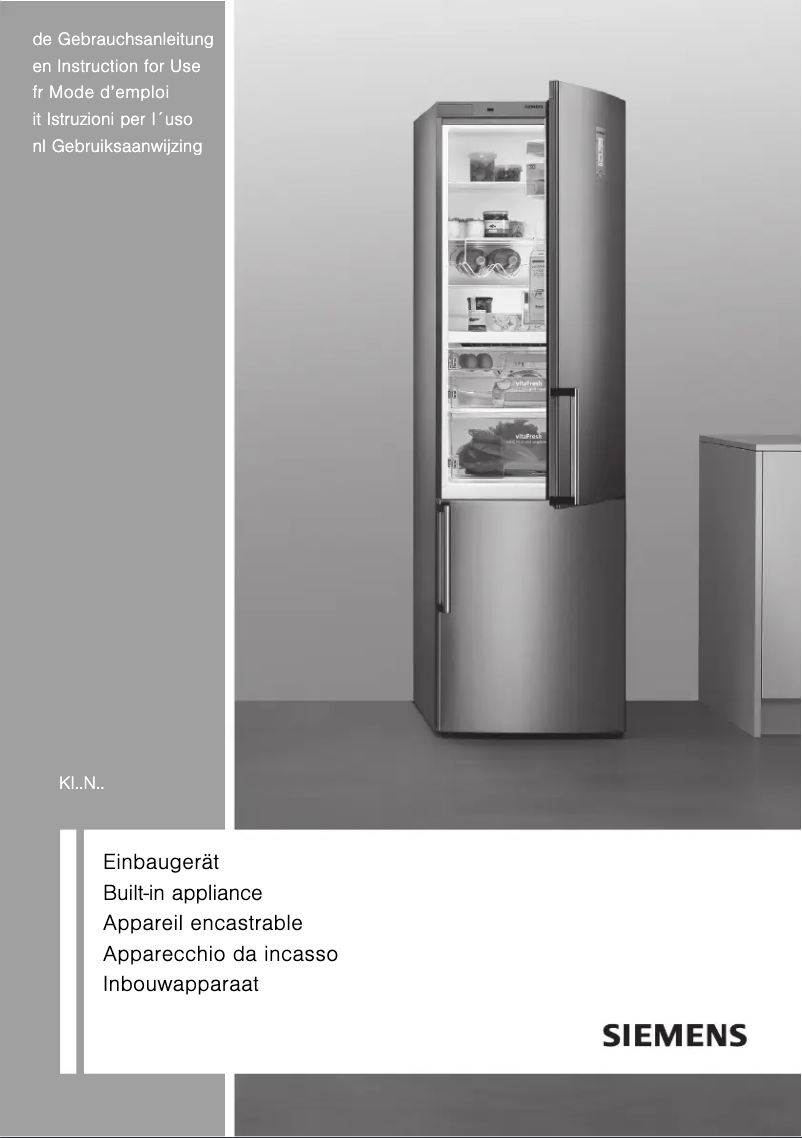 Page 1 de la notice Manuel utilisateur Siemens KI85NAF30