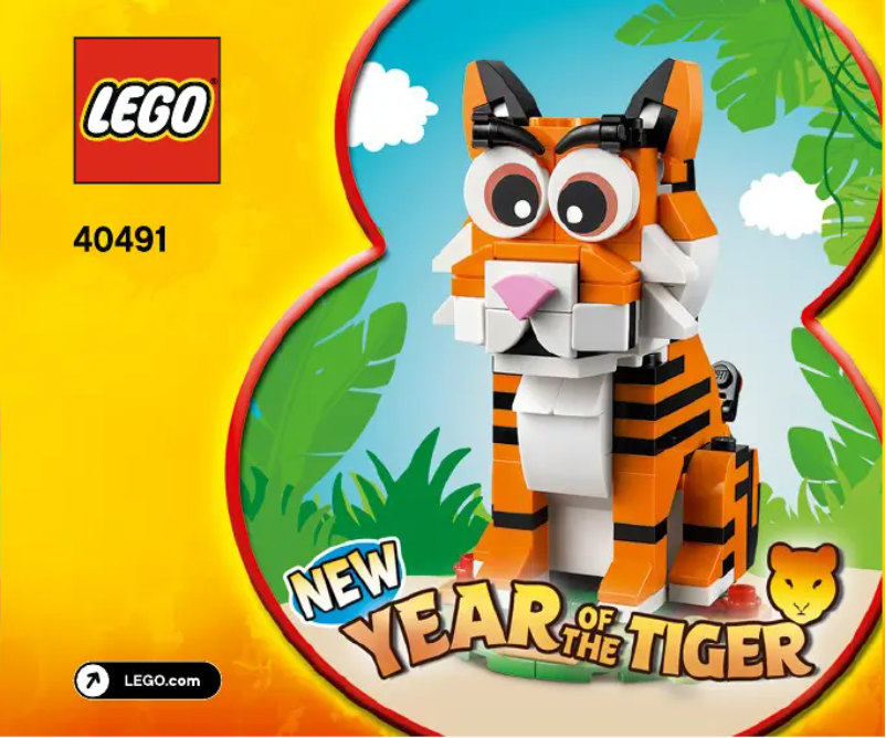Page n°1 - Manuel utilisateur Lego Year of the Tiger 40491