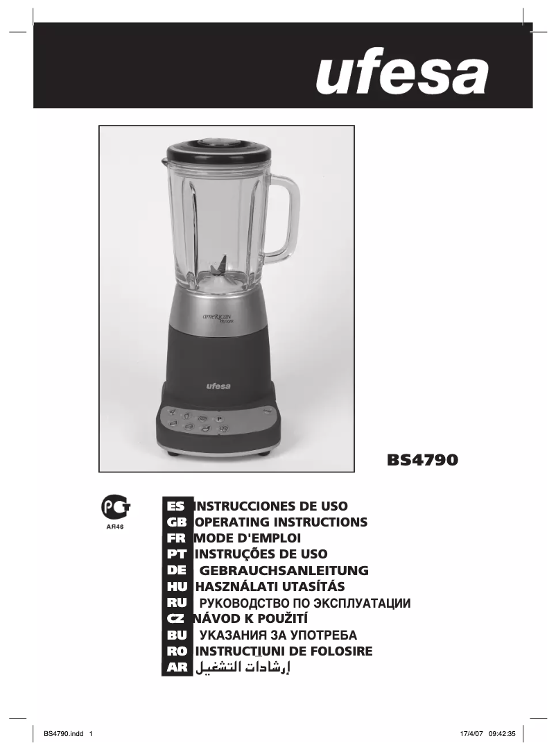 Image de la première page du manuel de l'appareil BS4790