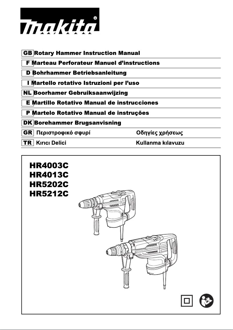 Página 1 del manual Manual de usuario Makita HR4013CV