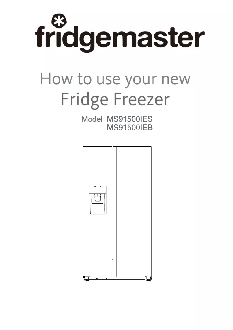 Page n°1 - Manuel utilisateur Fridgemaster MS91500IEB