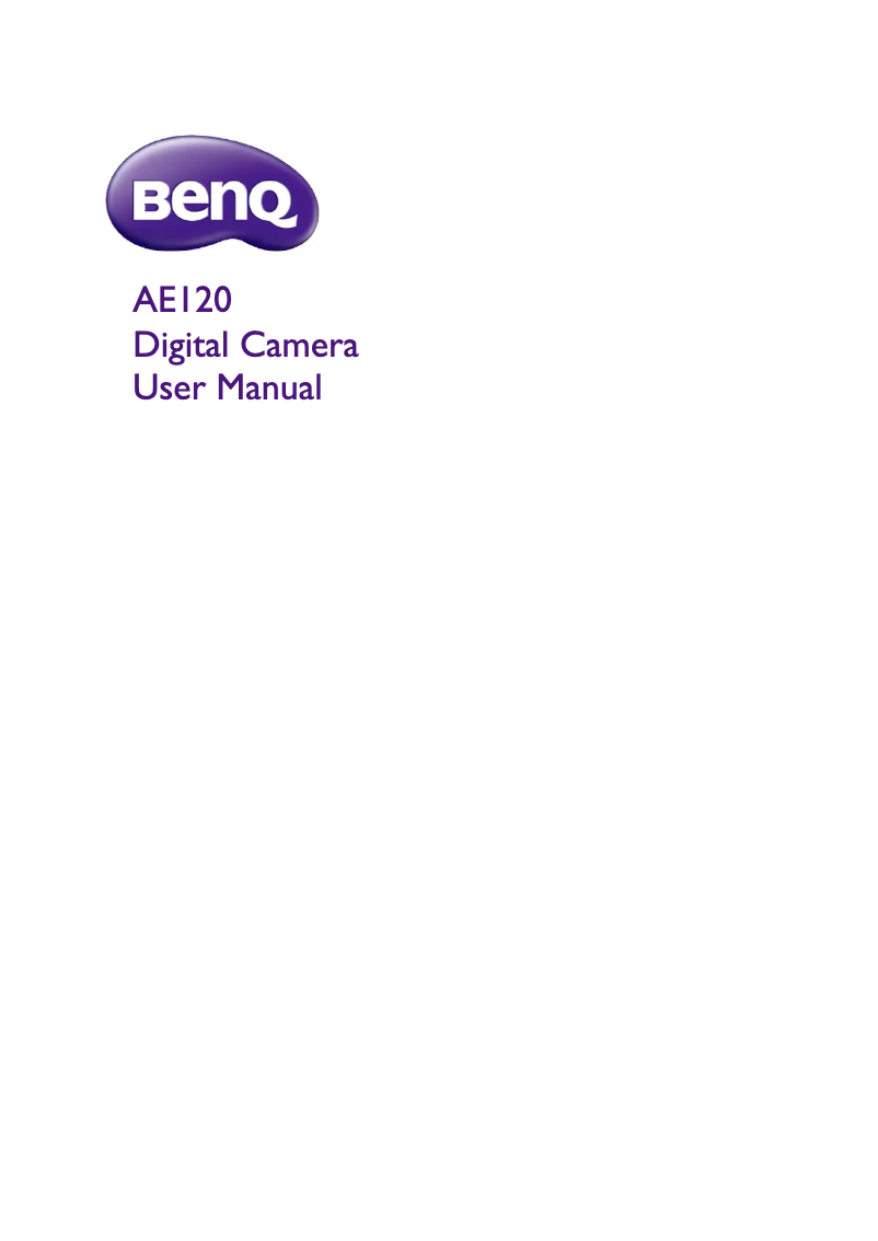 Page n°1 - Manuel utilisateur BenQ 9H.A2H01.9AA