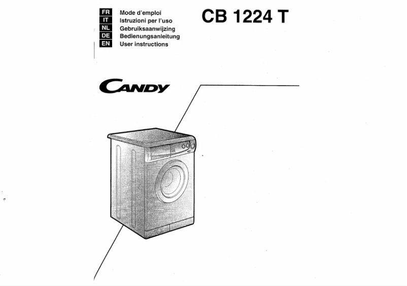 Image de la première page du manuel de l'appareil Proxima cb 1224 t