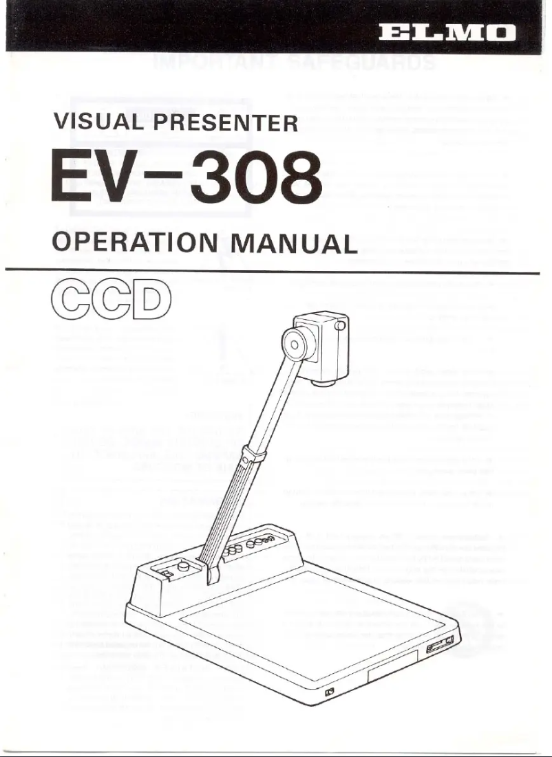 Page n°1 - Manuel utilisateur Elmo EV-308