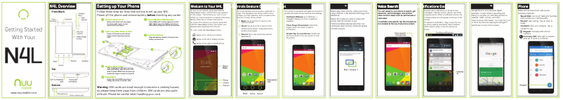 Page 1 de la notice Manuel utilisateur NUU Mobile N4L