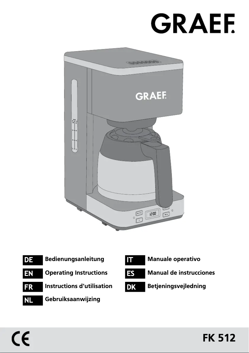 Página 1 del manual Manual de usuario Graef FK 512