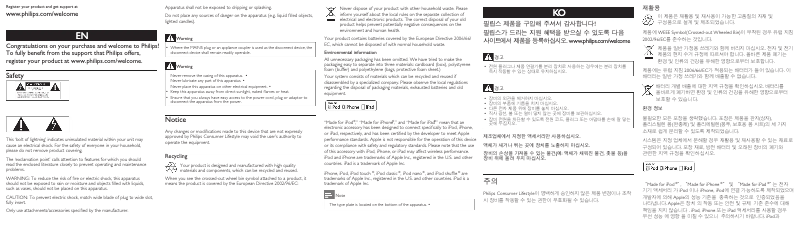 Page 1 de la notice Manuel utilisateur Philips Fidelio DS1200