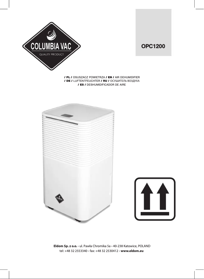 Image de la première page du manuel de l'appareil OPC1200