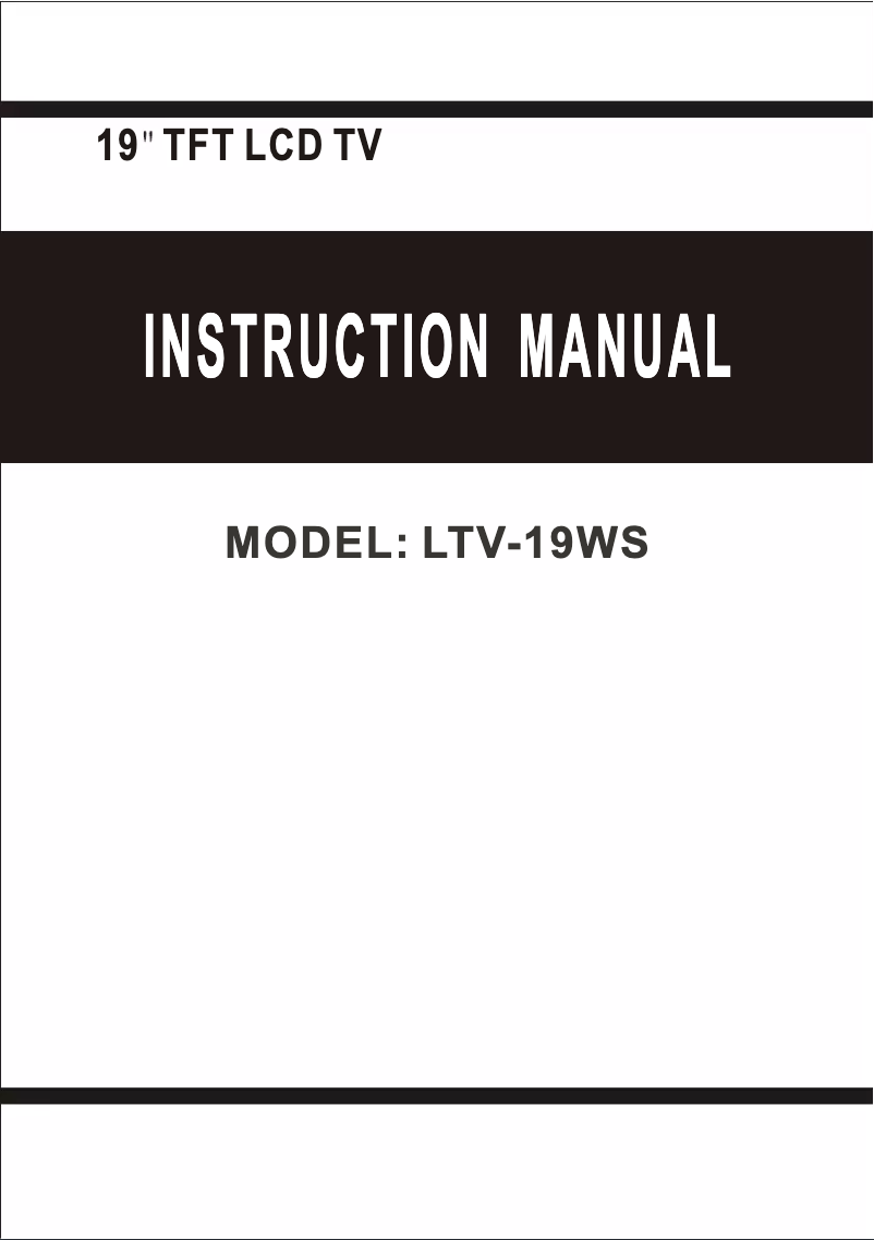 Image de la première page du manuel de l'appareil LTV-19BG