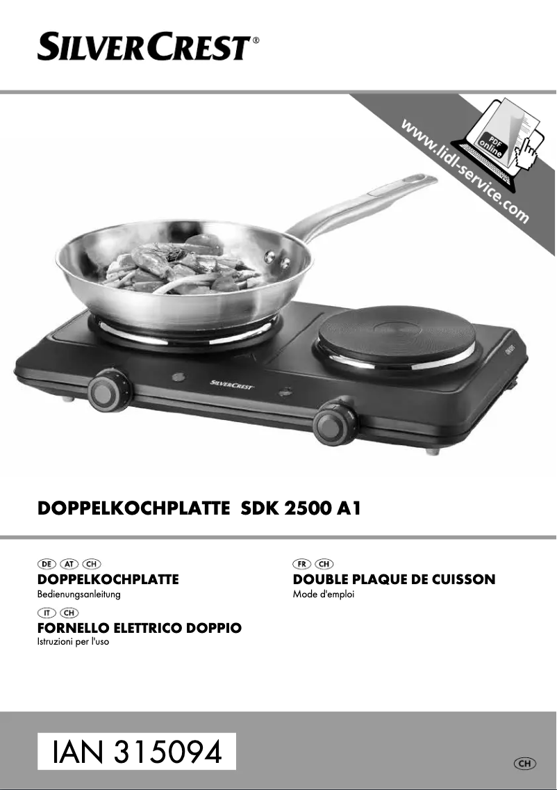 Page 1 de la notice Manuel utilisateur SilverCrest SDK 2300 B1