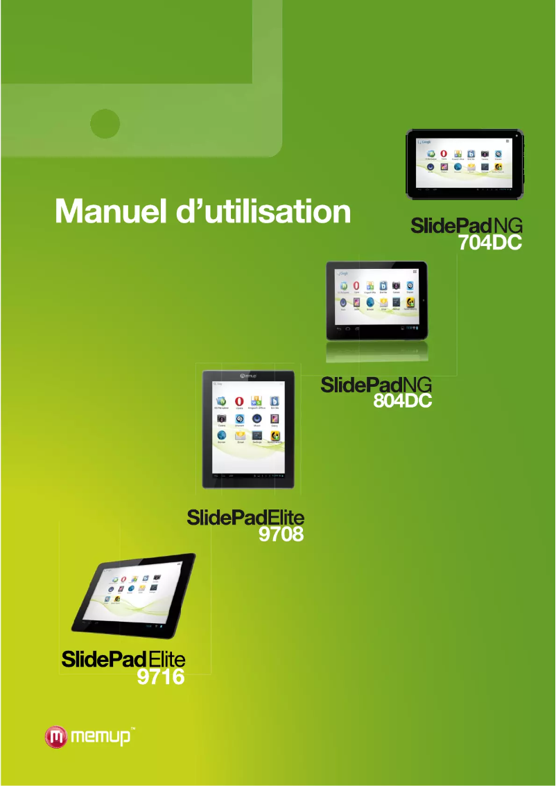 Image de la première page du manuel de l'appareil SlidePad NG-804 DC