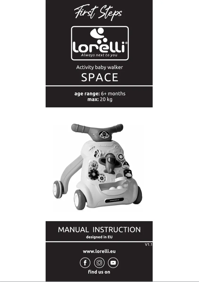 Page n°1 - Manuel utilisateur Lorelli Space