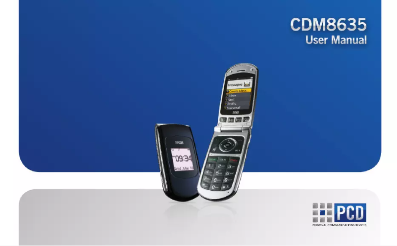 Image de la première page du manuel de l'appareil CDM8635