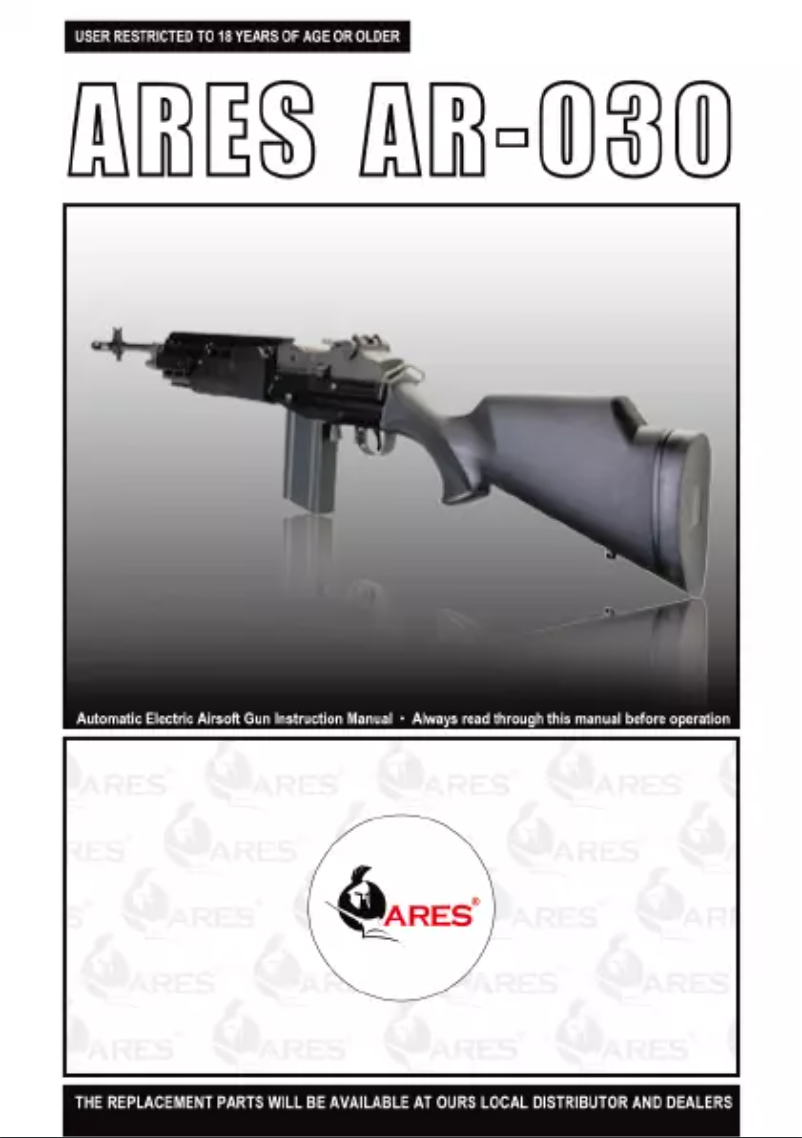 Image de la première page du manuel de l'appareil AR-030