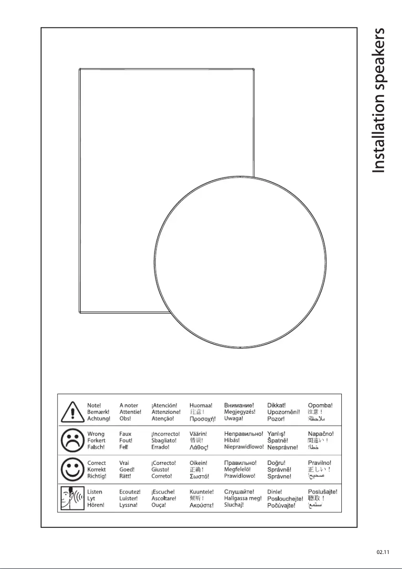 Page 1 de la notice Manuel utilisateur Jamo IW 406 FG II