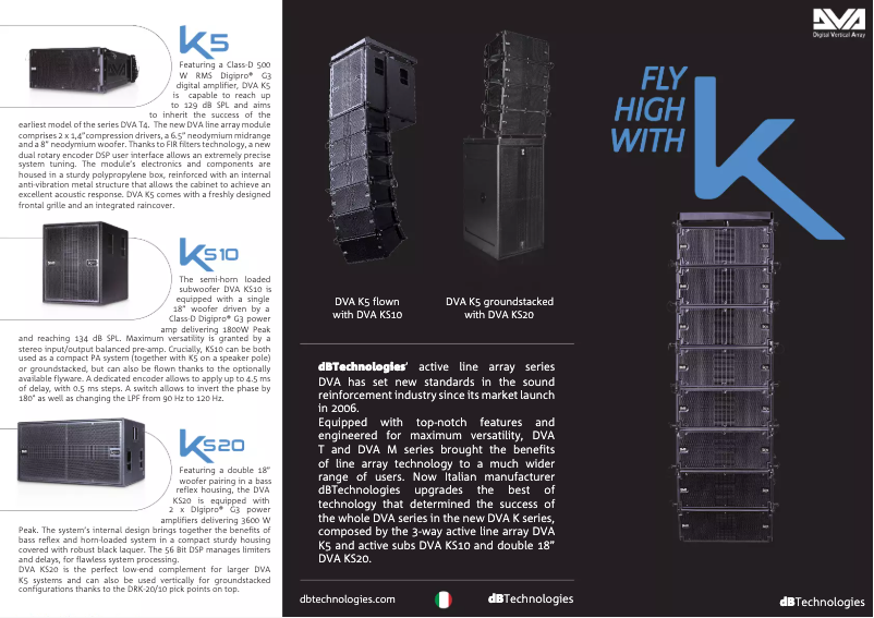 Página 1 del manual Manual de usuario DB Technologies DVA
