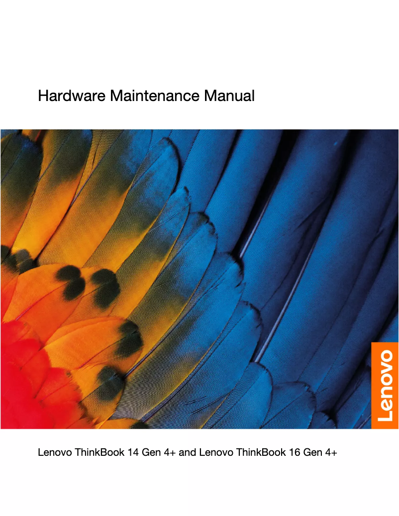 Page 1 de la notice Manuel utilisateur Lenovo ThinkBook Plus G4 IRU