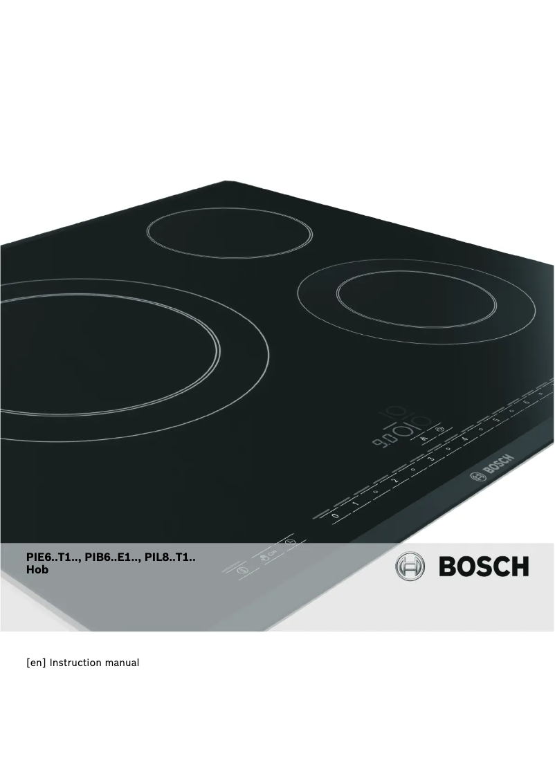 Page 1 de la notice Manuel utilisateur Bosch PIE611T14E