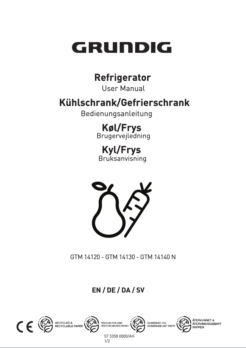 Image de la première page du manuel de l'appareil GTM 14140 N