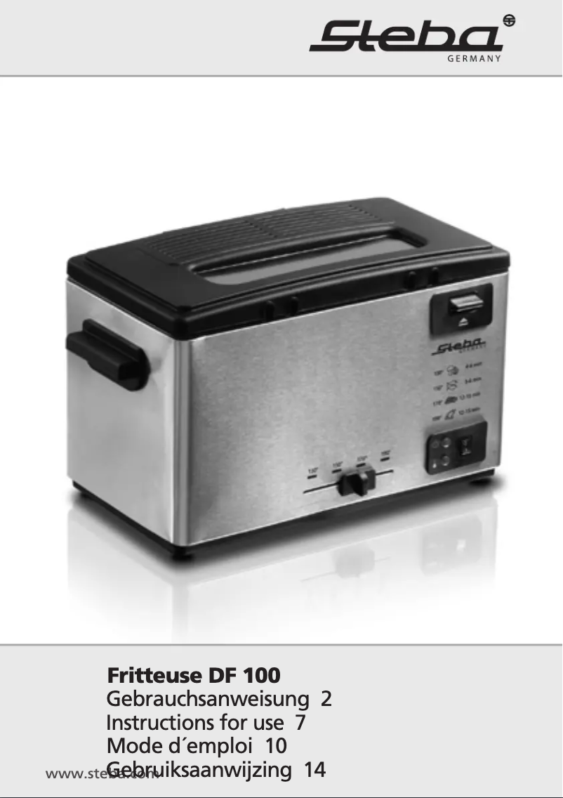 Page n°1 - Manuel utilisateur Steba DF 100