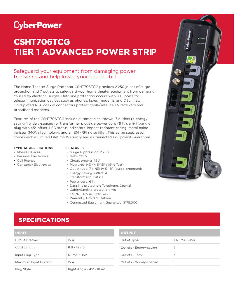 Image de la première page du manuel de l'appareil Home Theater CSHT706TCG