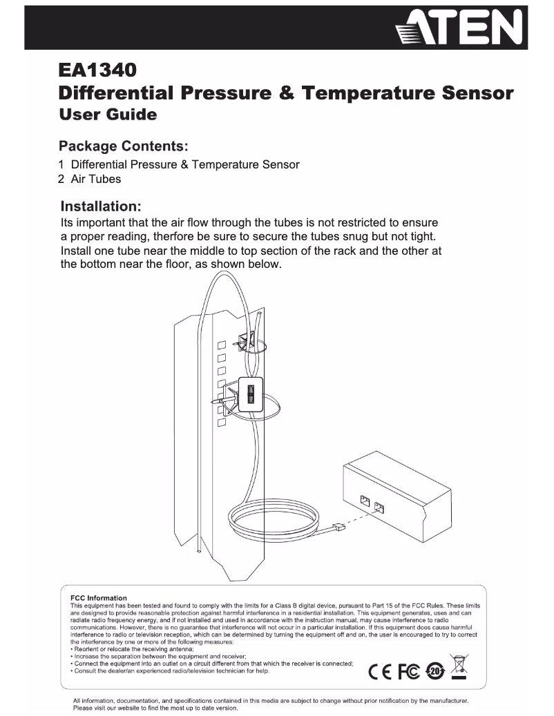 Page n°1 - Manuel utilisateur ATen EA1340