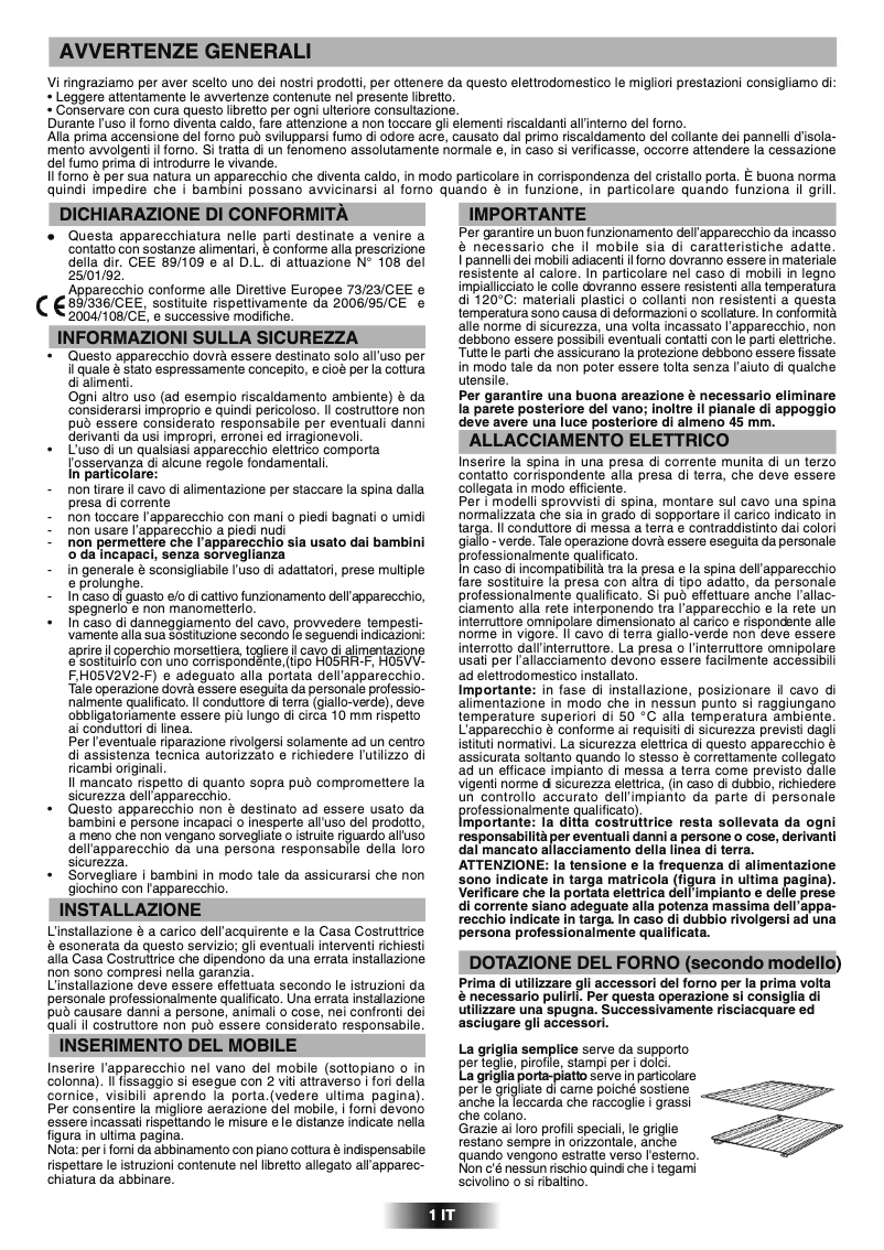 Page 1 de la notice Manuel utilisateur Candy FPP 629 X