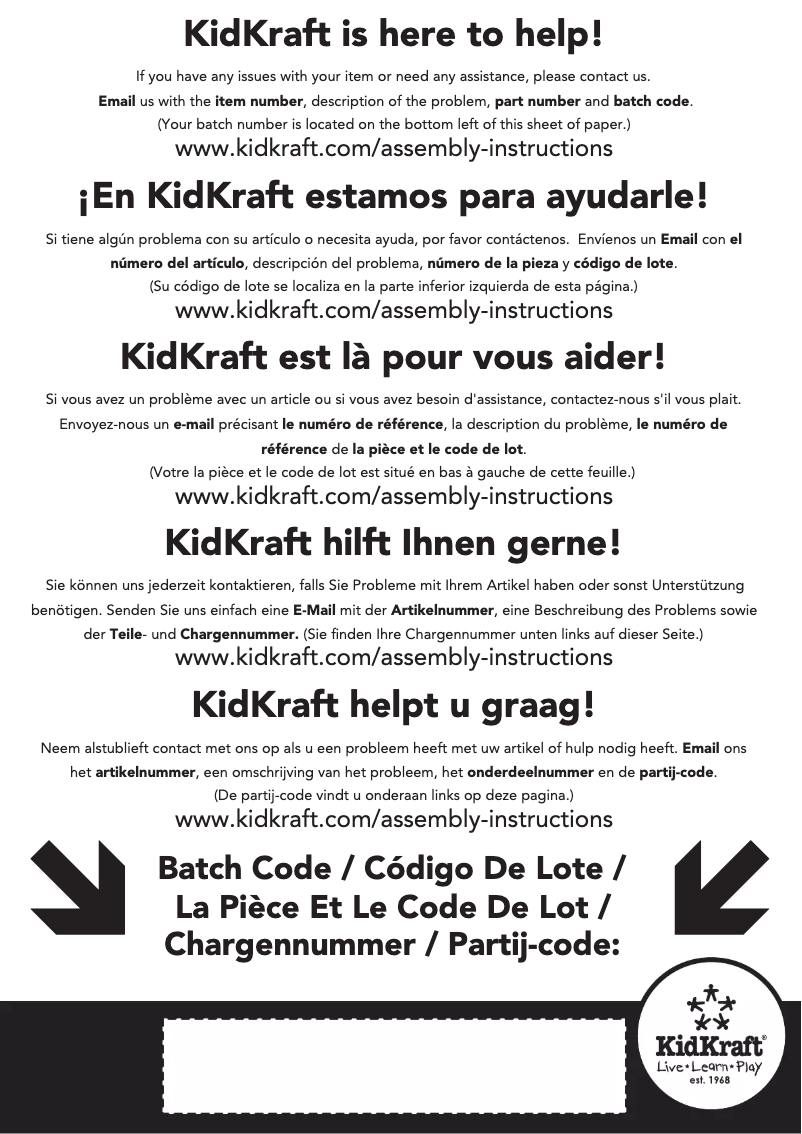 Page n°1 - Manuel utilisateur KidKraft Transportation Station Train Set & Table