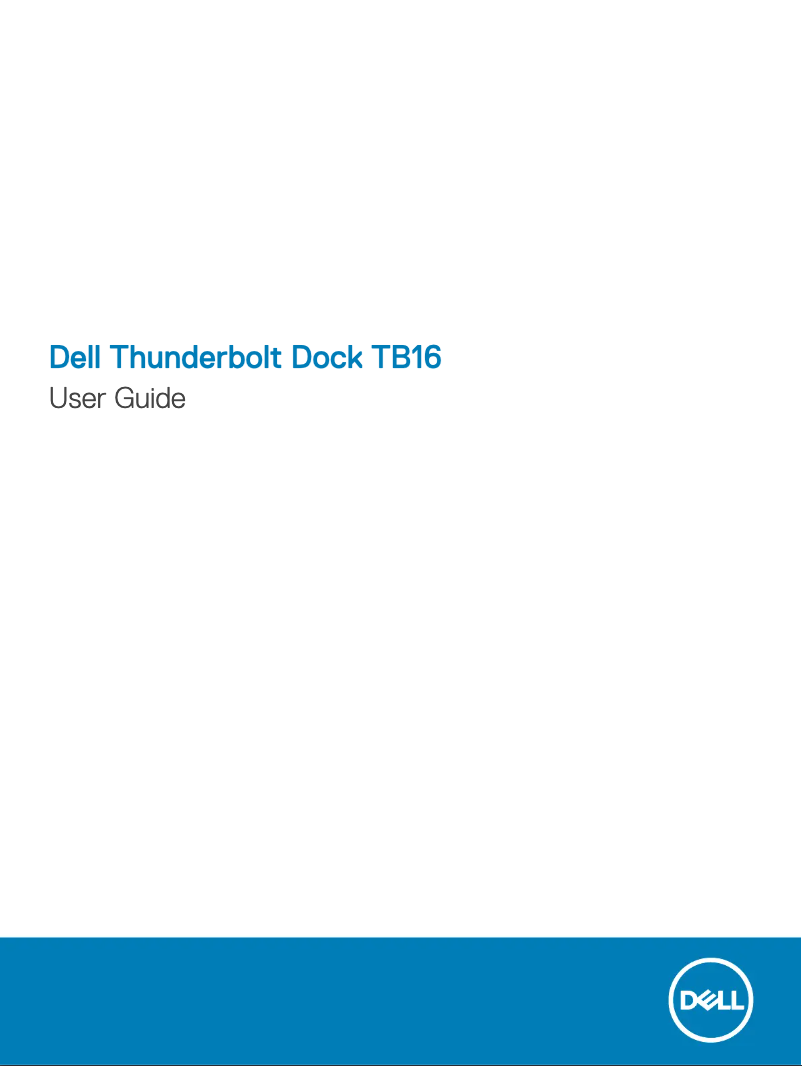 Page 1 de la notice Manuel utilisateur Dell Thunderbolt Dock TB16