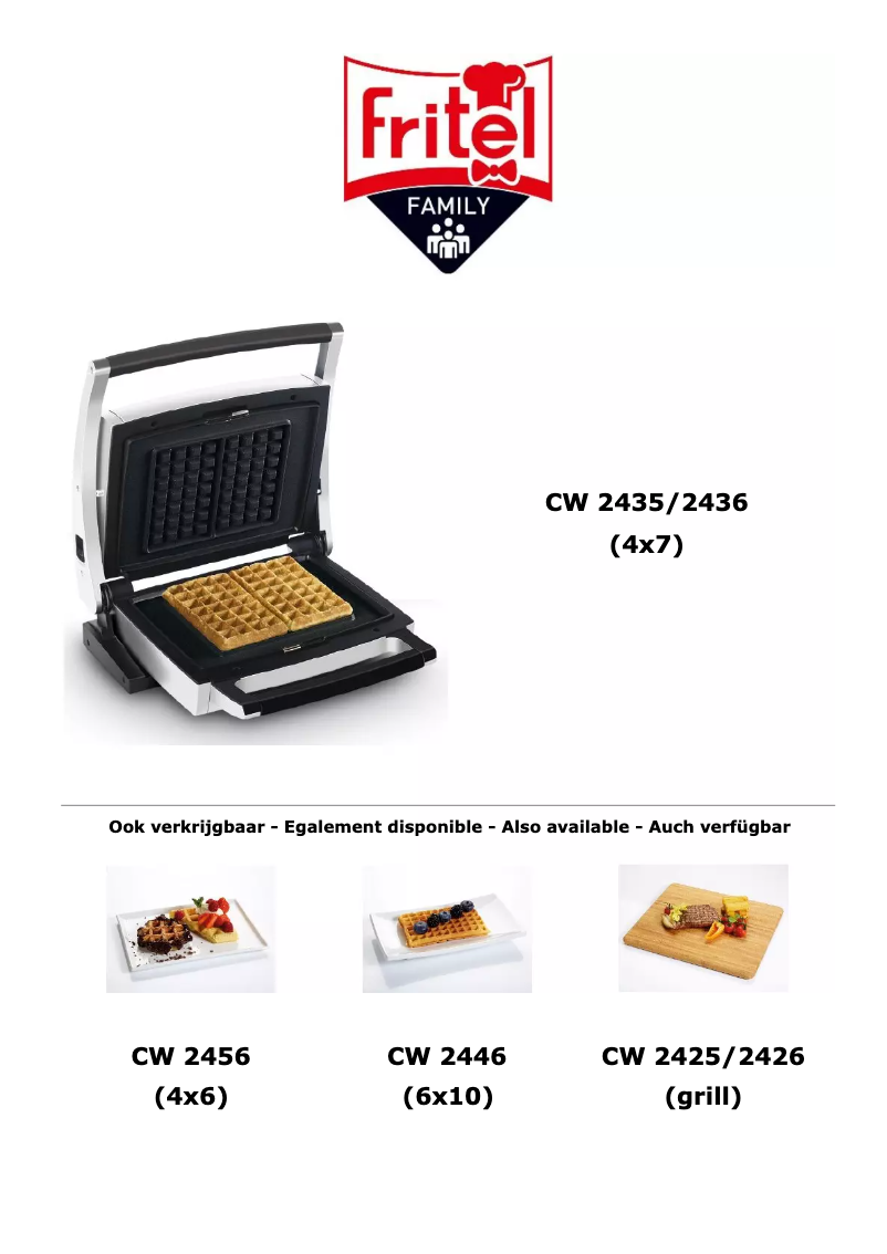 Page 1 de la notice Manuel utilisateur Fritel CW 2426