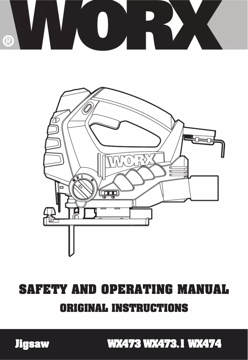 Page n°1 - Manuel utilisateur Worx WX473