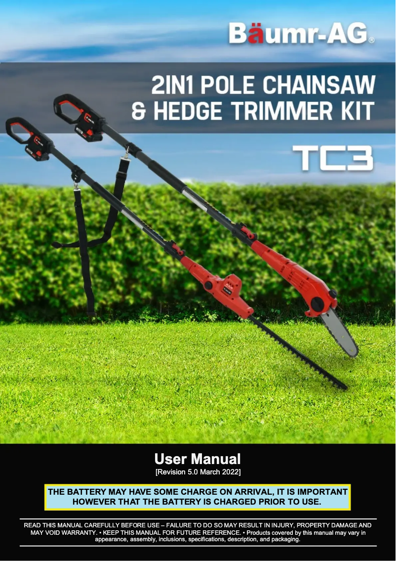 Page n°1 - Manuel utilisateur Baumr-AG HT3 & PS3