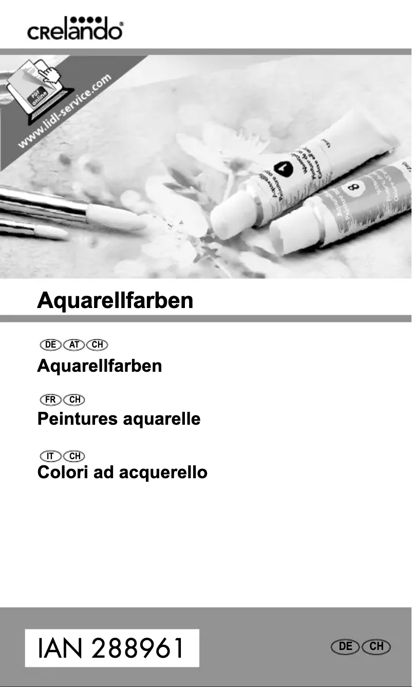 Page 1 de la notice Manuel utilisateur Crelando 288961