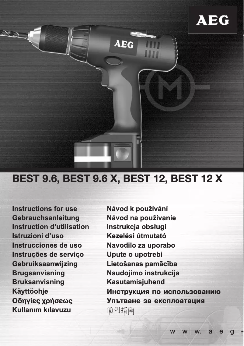 Image de la première page du manuel de l'appareil BEST 12 X