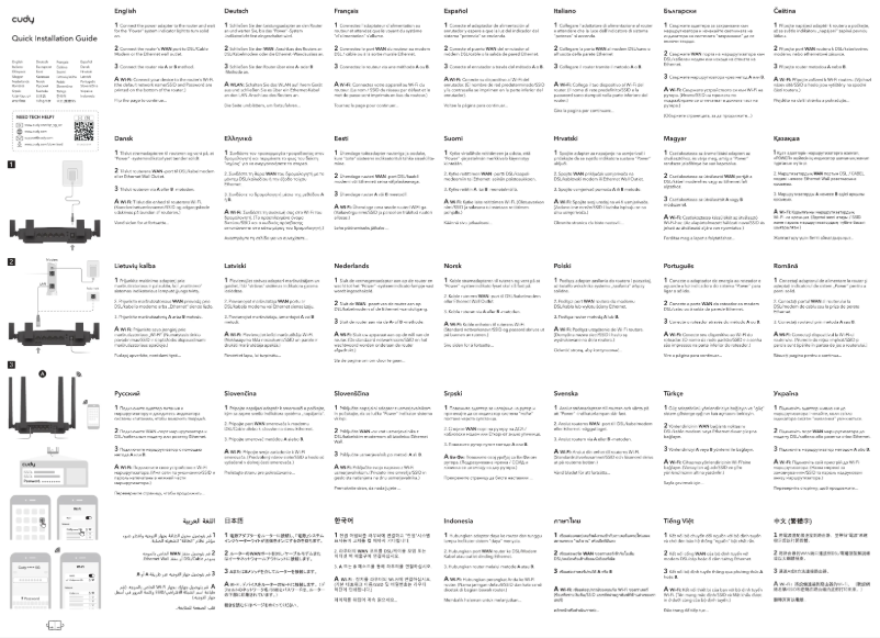 Page 1 de la notice Manuel utilisateur Cudy WR3600