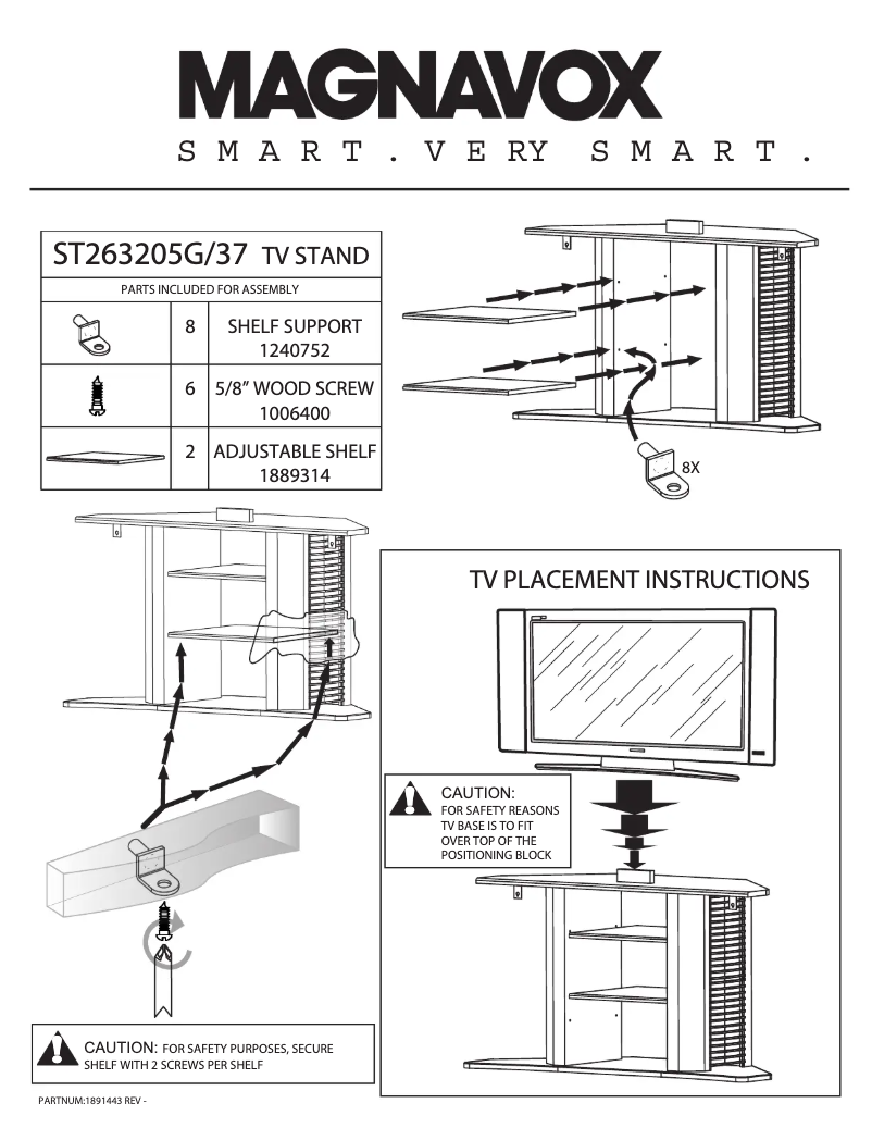 Page 1 de la notice Manuel utilisateur Philips ST263205G