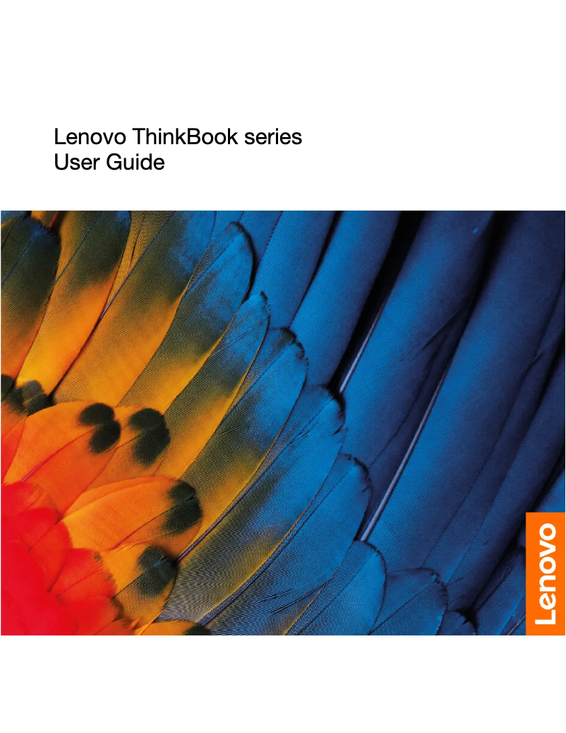 Page 1 de la notice Manuel utilisateur Lenovo ThinkBook 15p