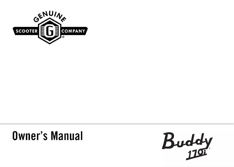 Page 1 de la notice Manuel utilisateur Genuine Buddy 170i