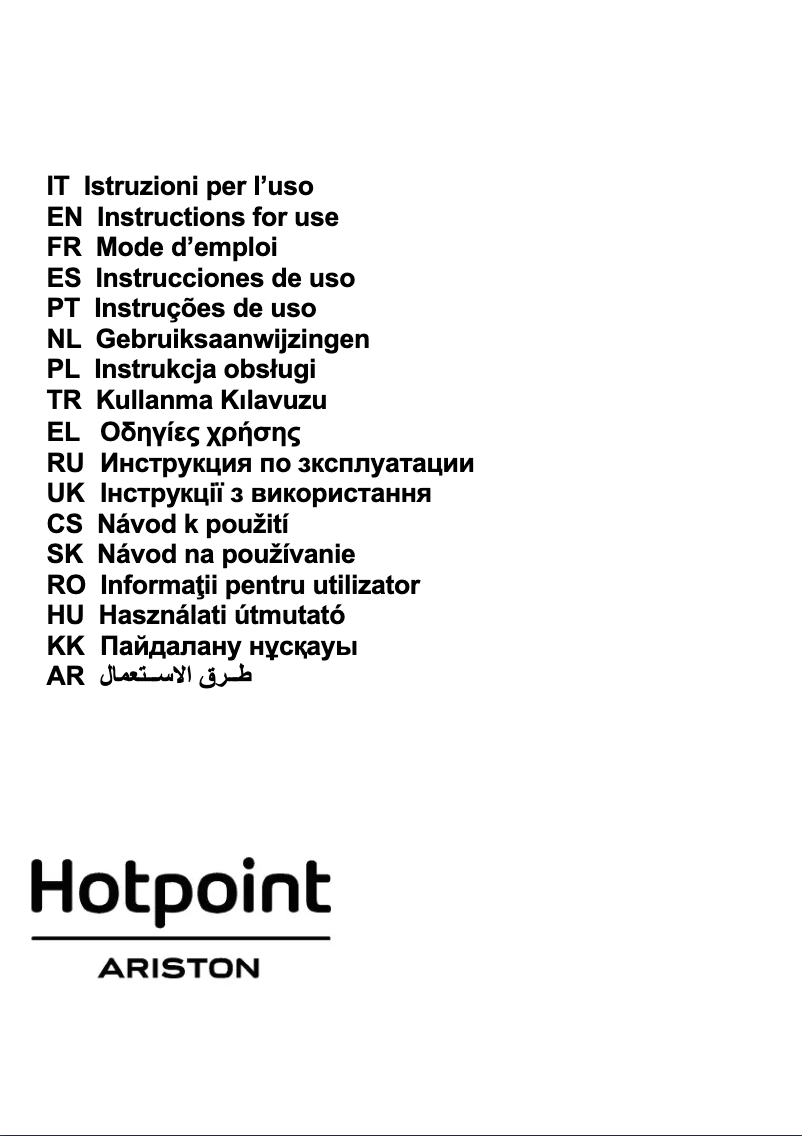 Página 1 del manual Manual de usuario Hotpoint HHBS 6.7F LT X