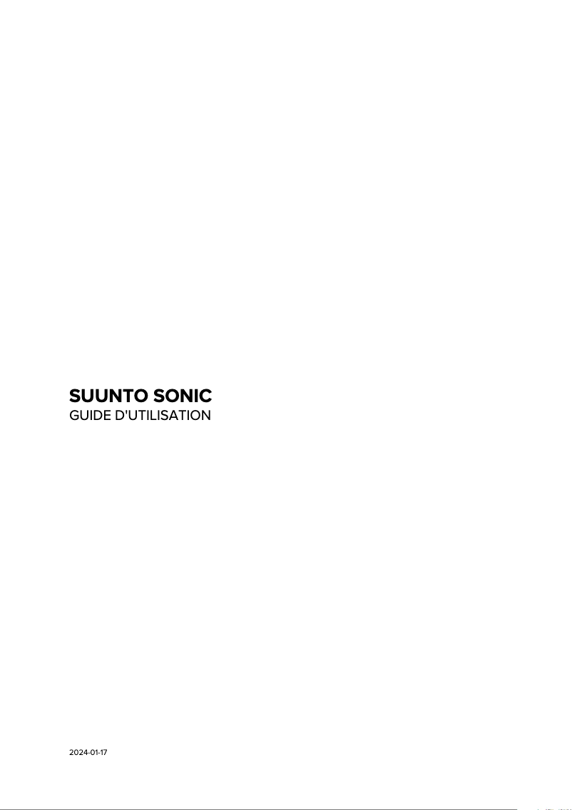 Página 1 del manual Manual de usuario Suunto Sonic