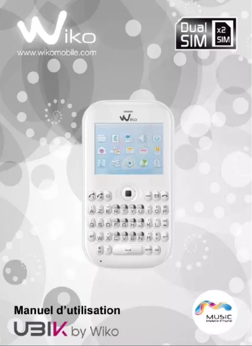 Page n°1 - Manuel utilisateur Wiko Ubik