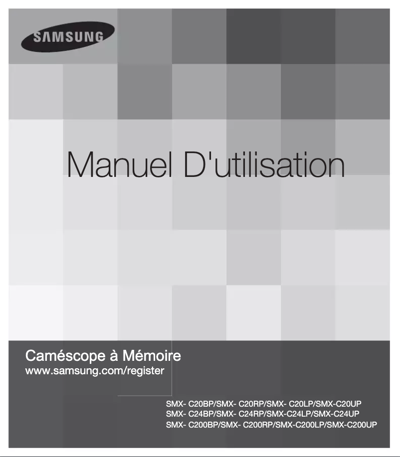 Page n°1 - Manuel utilisateur Samsung SMX-C20BP