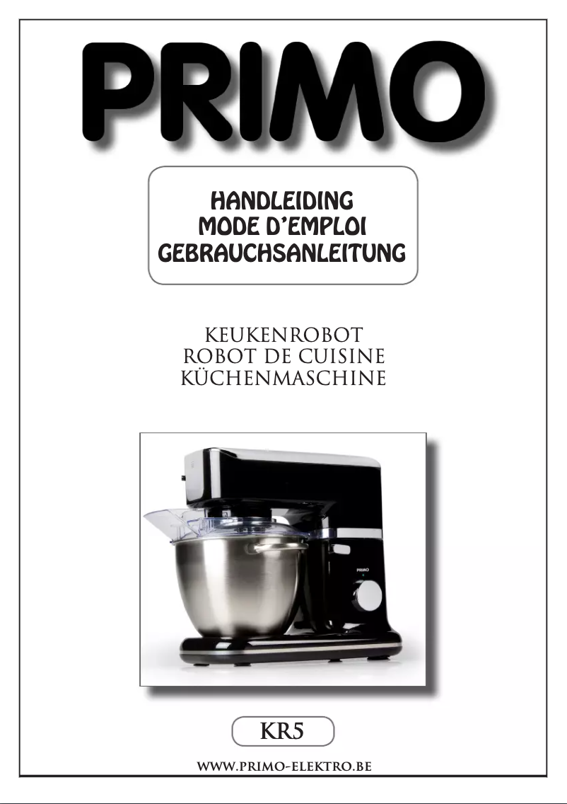 Page 1 de la notice Manuel utilisateur Primo KR5