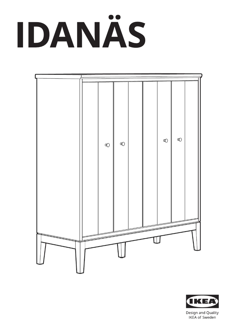 Imagen de la primera página del manual del dispositivo IDANÄS 605.460.07