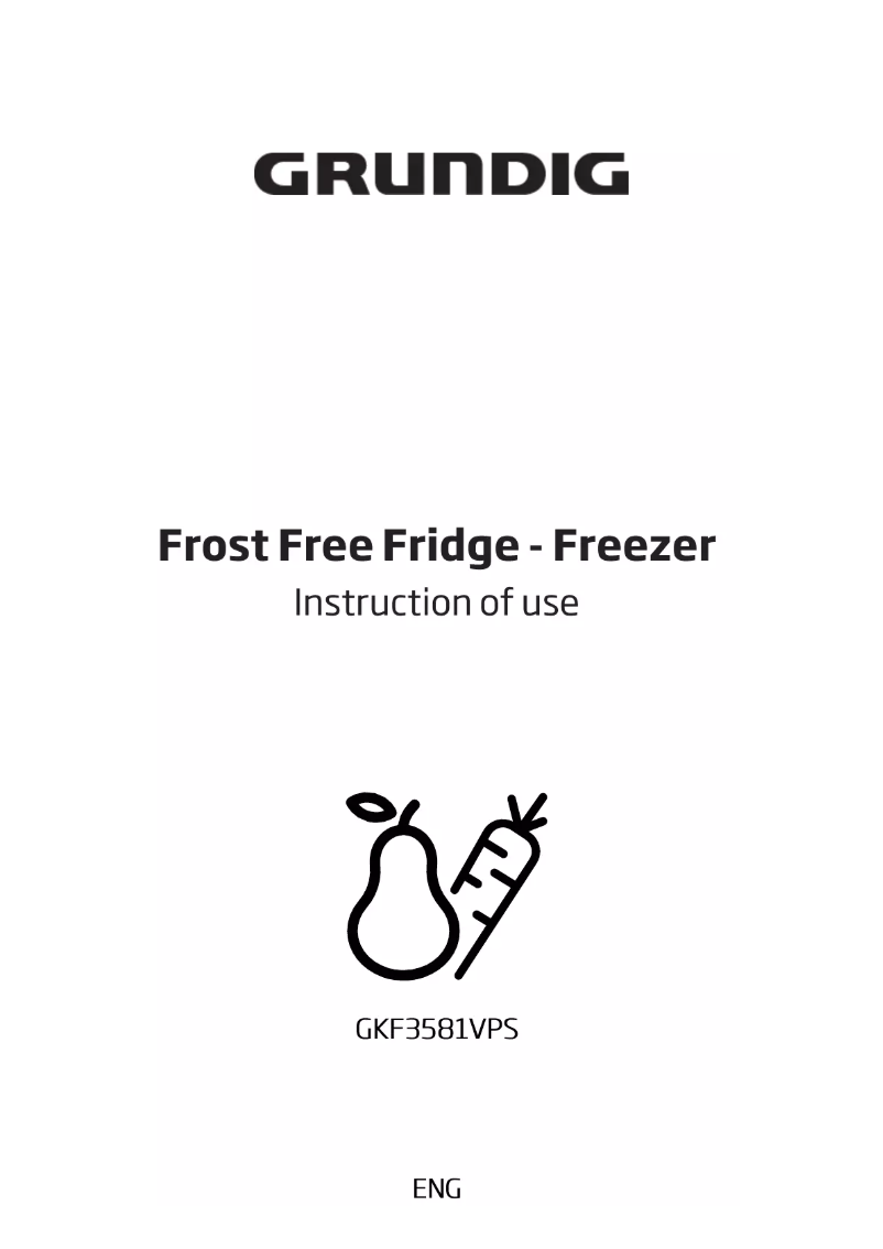 Page 1 de la notice Manuel utilisateur Grundig GKF3581VPS