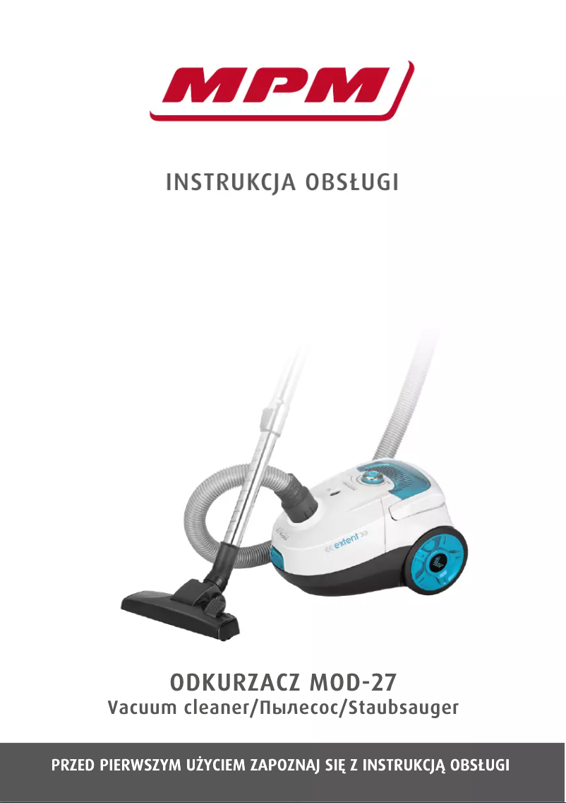 Page 1 de la notice Manuel utilisateur MPM MOD-27